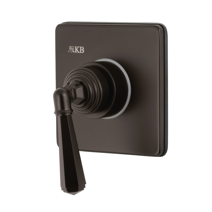 Kingston Tulare KS3045HL - Metropolitan Single-Handle Three-Way Diverter Valve with Square Trim Kit, Oil Rubbed Bronze