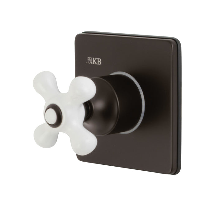 Kingston Heirloom KS3045PX - Restoration Single-Handle Three-Way Diverter Valve with Square Trim Kit, Oil Rubbed Bronze