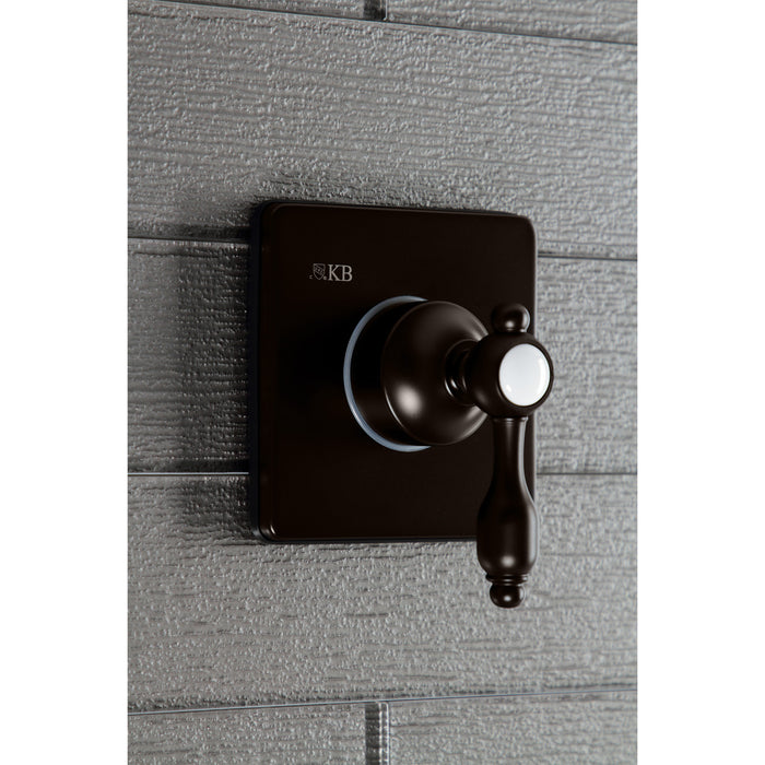 Kingston Heirloom KS3045TAL - Tudor Single-Handle Three-Way Diverter Valve with Square Trim Kit, Oil Rubbed Bronze