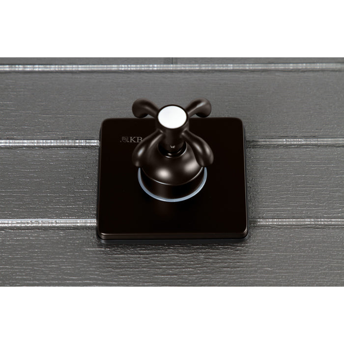 Kingston Heirloom KS3045TX - French Country Single-Handle Three-Way Diverter Valve with Square Trim Kit, Oil Rubbed Bronze