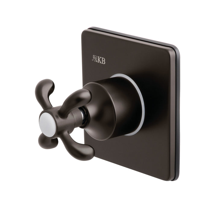 Kingston Heirloom KS3045TX - French Country Single-Handle Three-Way Diverter Valve with Square Trim Kit, Oil Rubbed Bronze