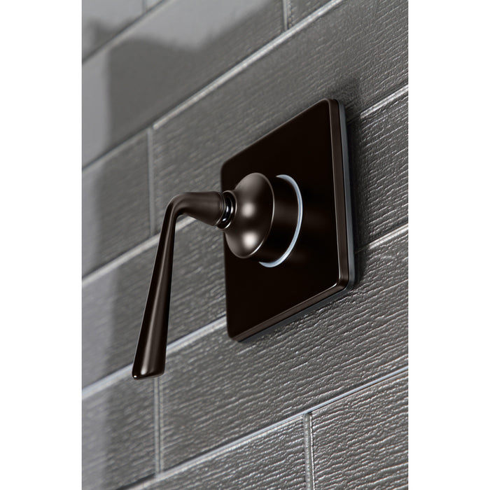 Kingston Tulare KS3045ZL - Silver Sage Single-Handle Three-Way Diverter Valve with Square Trim Kit, Oil Rubbed Bronze