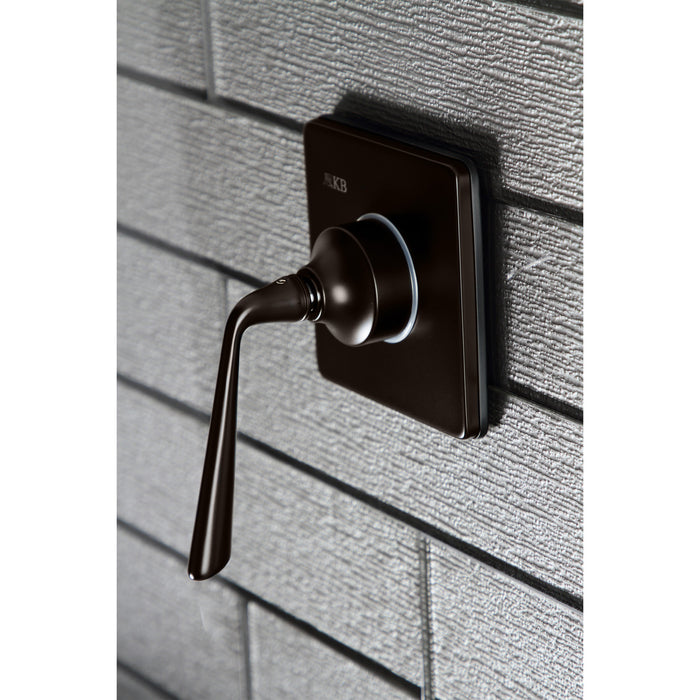 Kingston Tulare KS3045ZL - Silver Sage Single-Handle Three-Way Diverter Valve with Square Trim Kit, Oil Rubbed Bronze