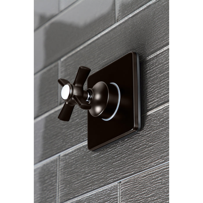 Kingston Tulare KS3045ZX - Millennium Single-Handle Three-Way Diverter Valve with Square Trim Kit, Oil Rubbed Bronze