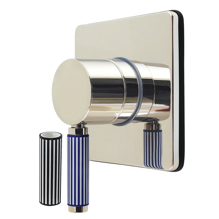 Kingston Sona KS3046KPS - Verona Single-Handle Three-Way Diverter Valve with Square Trim Kit, Polished Nickel