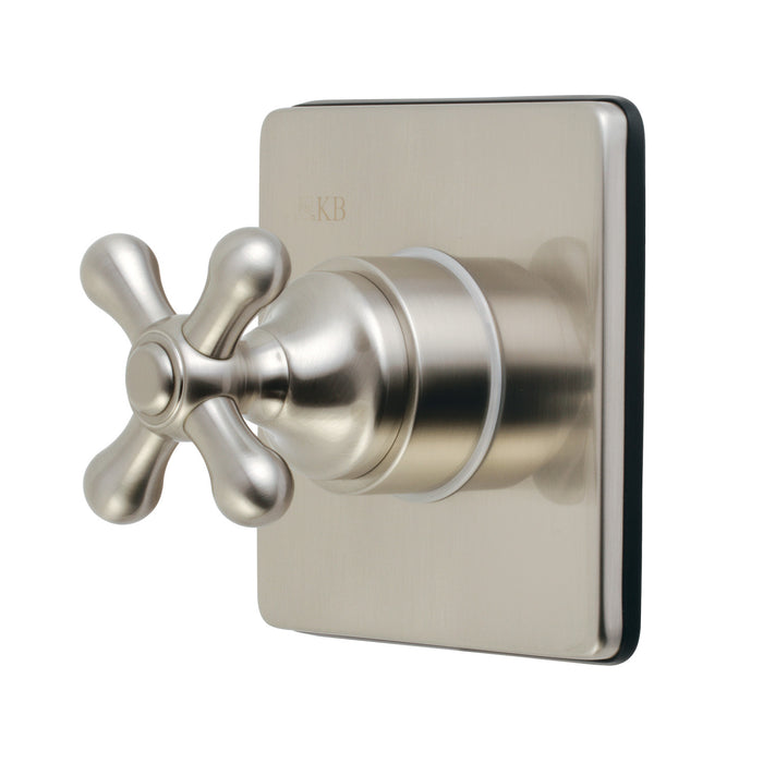 Kingston Heirloom KS3048AX - Restoration Single-Handle Three-Way Diverter Valve with Square Trim Kit, Brushed Nickel