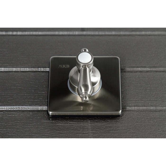 Kingston Heirloom KS3048BAL - Heirloom Single-Handle Three-Way Diverter Valve with Square Trim Kit, Brushed Nickel