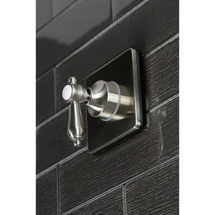 Kingston Heirloom KS3048BAL - Heirloom Single-Handle Three-Way Diverter Valve with Square Trim Kit, Brushed Nickel