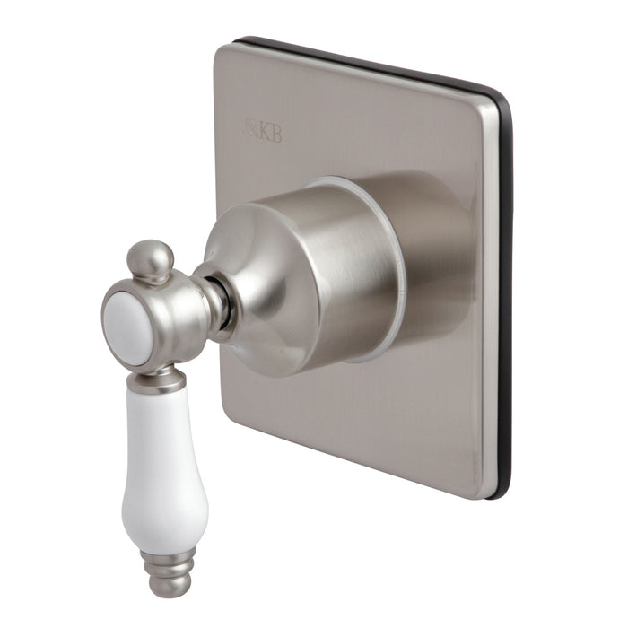 Kingston Heirloom KS3048BPL - Bel-Air Single-Handle Three-Way Diverter Valve with Square Trim Kit, Brushed Nickel