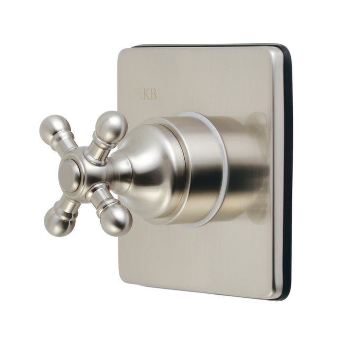 Kingston Heirloom KS3048BX - Metropolitan Single-Handle Three-Way Diverter Valve with Square Trim Kit, Brushed Nickel