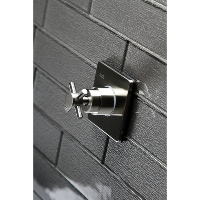Kingston Sona KS3048DX - Concord Single-Handle Three-Way Diverter Valve with Square Trim Kit, Brushed Nickel