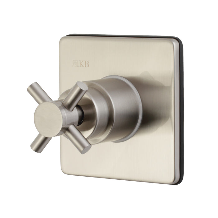 Kingston Sona KS3048DX - Concord Single-Handle Three-Way Diverter Valve with Square Trim Kit, Brushed Nickel