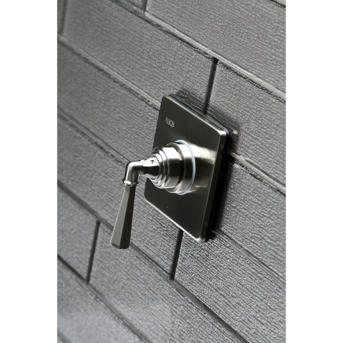 Kingston Tulare KS3048HL - Metropolitan Single-Handle Three-Way Diverter Valve with Square Trim Kit, Brushed Nickel