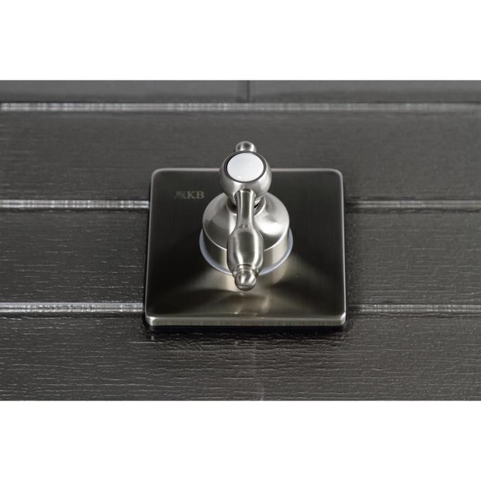 Kingston Heirloom KS3048TAL - Tudor Single-Handle Three-Way Diverter Valve with Square Trim Kit, Brushed Nickel