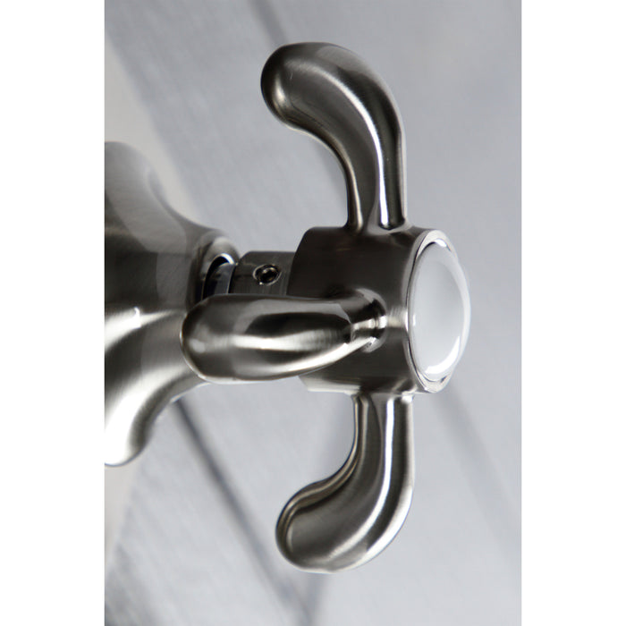 Kingston Heirloom KS3048TX - French Country Single-Handle Three-Way Diverter Valve with Square Trim Kit, Brushed Nickel