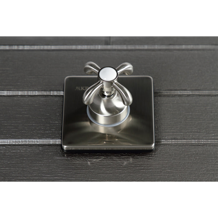Kingston Heirloom KS3048TX - French Country Single-Handle Three-Way Diverter Valve with Square Trim Kit, Brushed Nickel