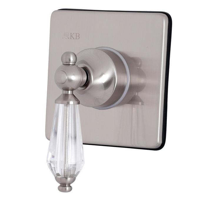 Kingston Heirloom KS3048WLL - Willshire Single-Handle Three-Way Diverter Valve with Square Trim Kit, Brushed Nickel