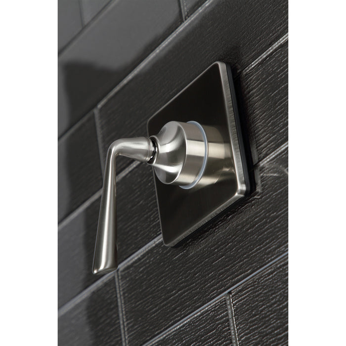 Kingston Tulare KS3048ZL - Silver Sage Single-Handle Three-Way Diverter Valve with Square Trim Kit, Brushed Nickel