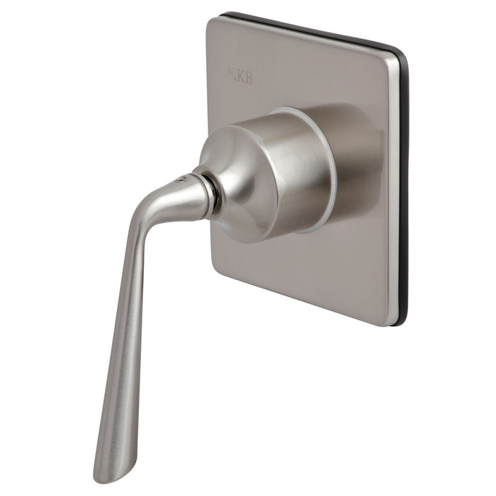 Kingston Tulare KS3048ZL - Silver Sage Single-Handle Three-Way Diverter Valve with Square Trim Kit, Brushed Nickel