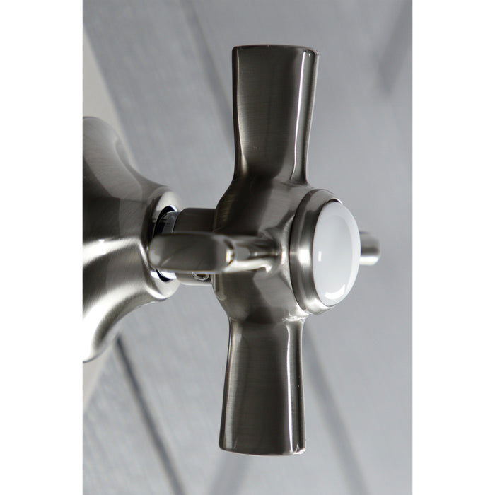 Kingston Tulare KS3048ZX - Millennium Single-Handle Three-Way Diverter Valve with Square Trim Kit, Brushed Nickel