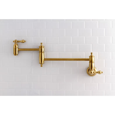 Kingston Brass KS7245BL Wasserhahn Zur Wandmontage – Klassisches Design In Ölgeriffelt Bronze