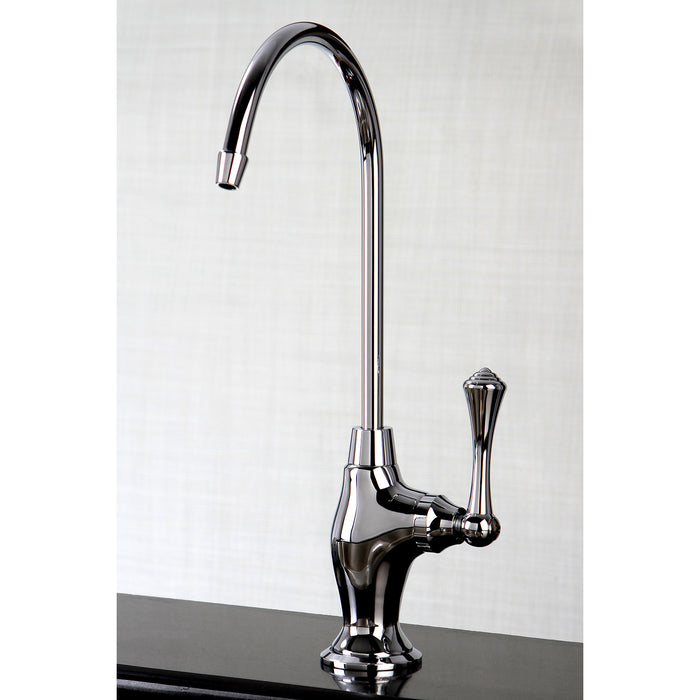 Kingston Tulare KS3191BL - Vintage Single-Handle 1-Hole Deck Mount Water Filtration Faucet, Polished Chrome