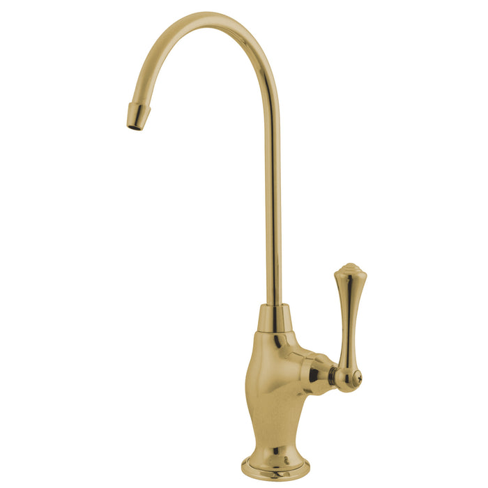 Kingston Tulare KS3192BL - Vintage Single-Handle 1-Hole Deck Mount Water Filtration Faucet, Polished Brass