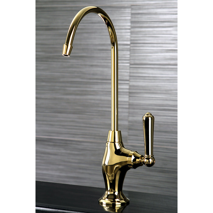 Kingston Tulare KS3192NML - Magellan Single-Handle 1-Hole Deck Mount Water Filtration Faucet, Polished Brass