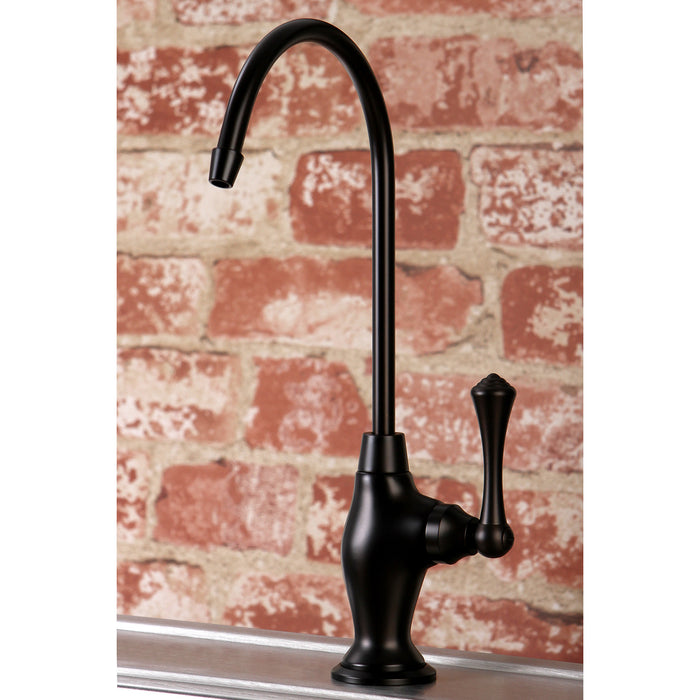Kingston Tulare KS3195BL - Vintage Single-Handle 1-Hole Deck Mount Water Filtration Faucet, Oil Rubbed Bronze