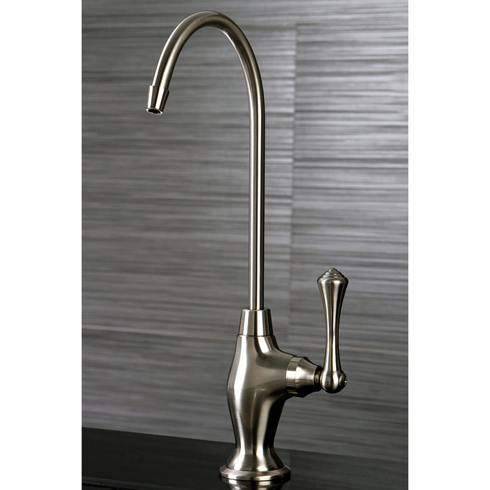 Kingston Tulare KS3198BL - Vintage Single-Handle 1-Hole Deck Mount Water Filtration Faucet, Brushed Nickel
