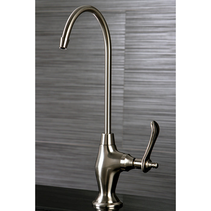 Kingston Heirloom KS3198TL - Templeton Single-Handle 1-Hole Deck Mount Water Filtration Faucet, Brushed Nickel