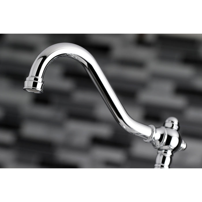 Kingston Heirloom KS3231BEX - Essex Two-Handle 2-Hole Deck-Mount Clawfoot Tub Faucet, Polished Chrome