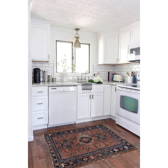 Kingston Heirloom KS3276AXBS - Restoration Two-Handle 4-Hole Deck Mount Bridge Kitchen Faucet with Brass Sprayer, Polished Nickel