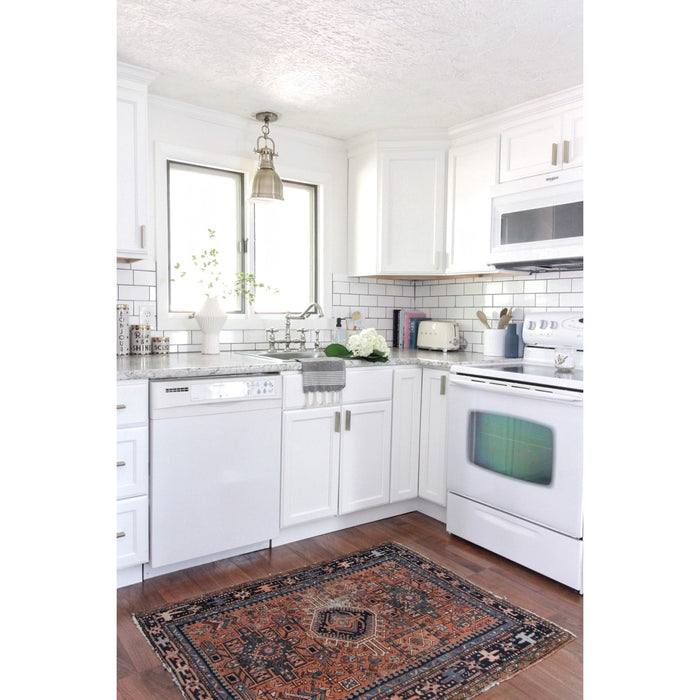 Kingston Heirloom KS3276AXBS - Restoration Two-Handle 4-Hole Deck Mount Bridge Kitchen Faucet with Brass Sprayer, Polished Nickel