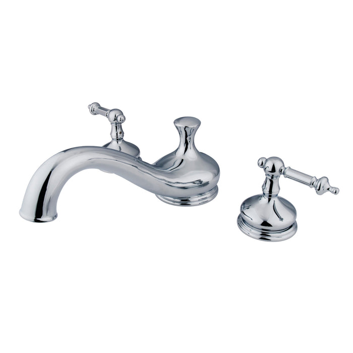 Kingston Heirloom KS3331TL - Templeton Two-Handle 3-Hole Deck Mount Roman Tub Faucet, Polished Chrome
