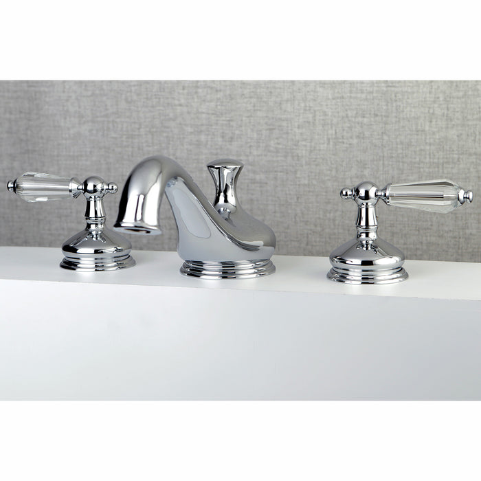 Kingston Heirloom KS3331WLL - Wilshire Two-Handle 3-Hole Deck Mount Roman Tub Faucet, Polished Chrome