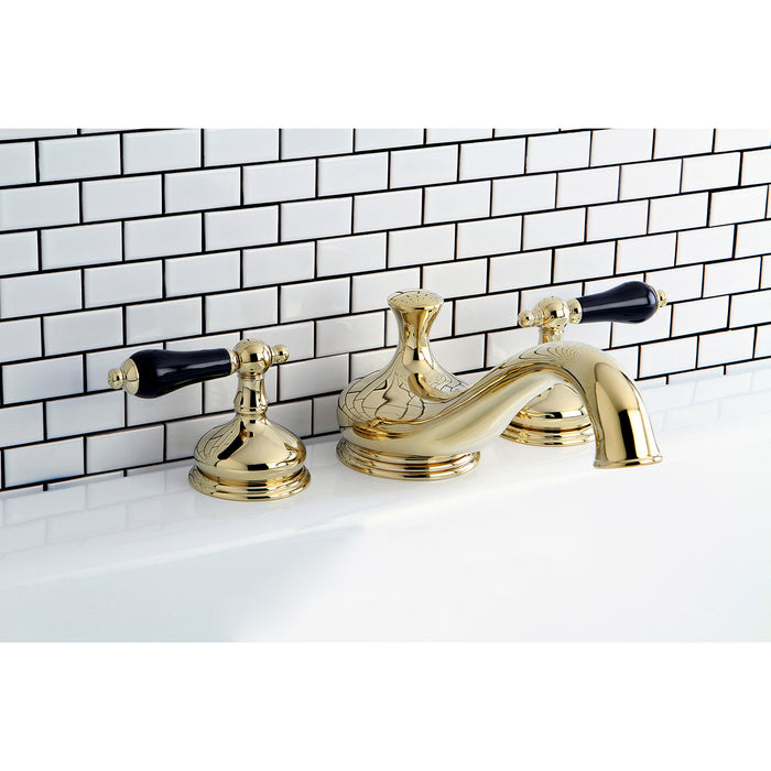 Kingston Heirloom KS3332PKL - Duchess Two-Handle 3-Hole Deck Mount Roman Tub Faucet, Polished Brass
