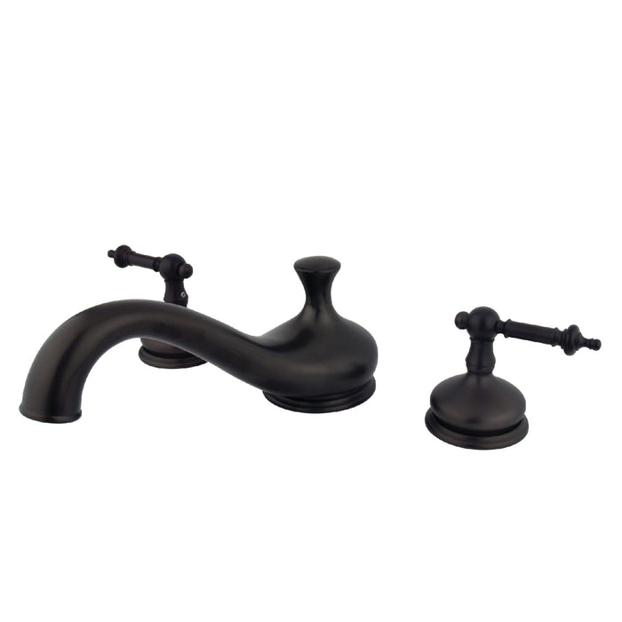 Kingston Heirloom KS3335TL - Templeton Two-Handle 3-Hole Deck Mount Roman Tub Faucet, Oil Rubbed Bronze