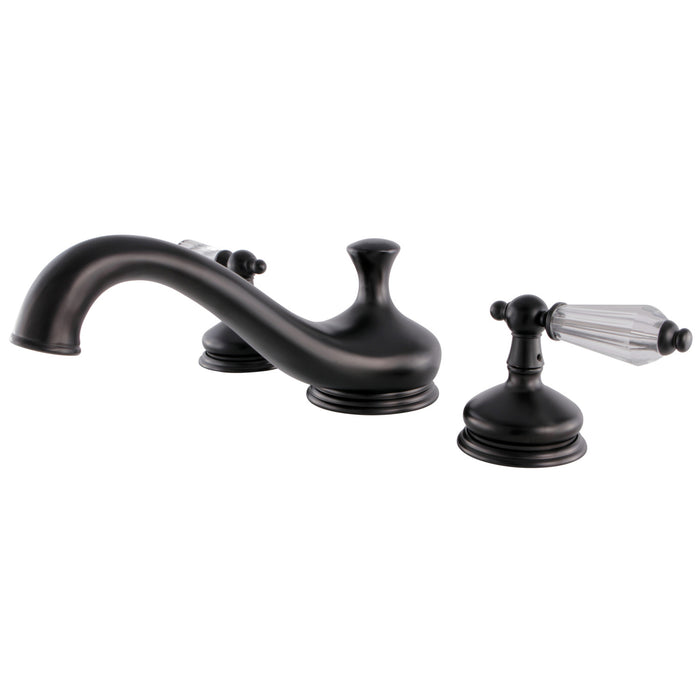 Kingston Heirloom KS3335WLL - Wilshire Two-Handle 3-Hole Deck Mount Roman Tub Faucet, Oil Rubbed Bronze