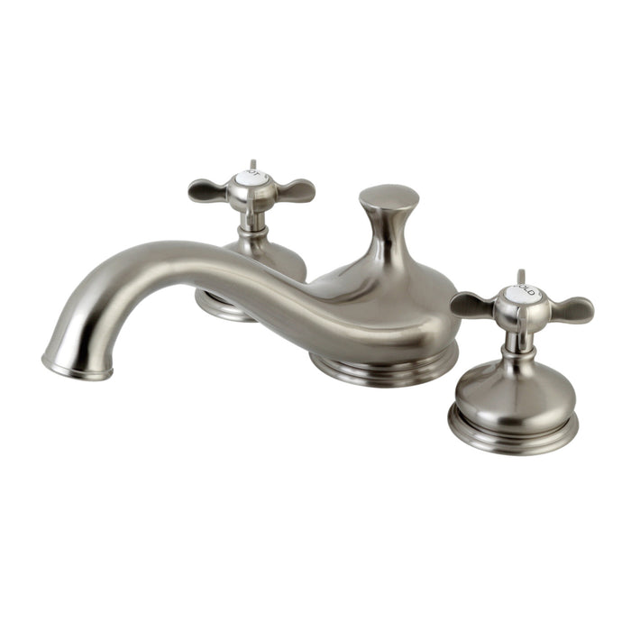 Kingston Heirloom KS3338BEX - Essex Two-Handle 3-Hole Deck Mount Roman Tub Faucet, Brushed Nickel