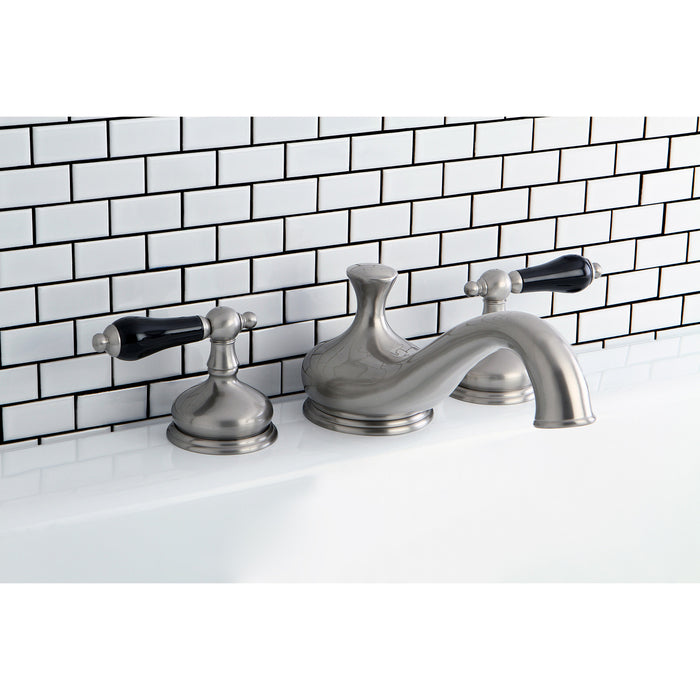 Kingston Heirloom KS3338PKL - Duchess Two-Handle 3-Hole Deck Mount Roman Tub Faucet, Brushed Nickel