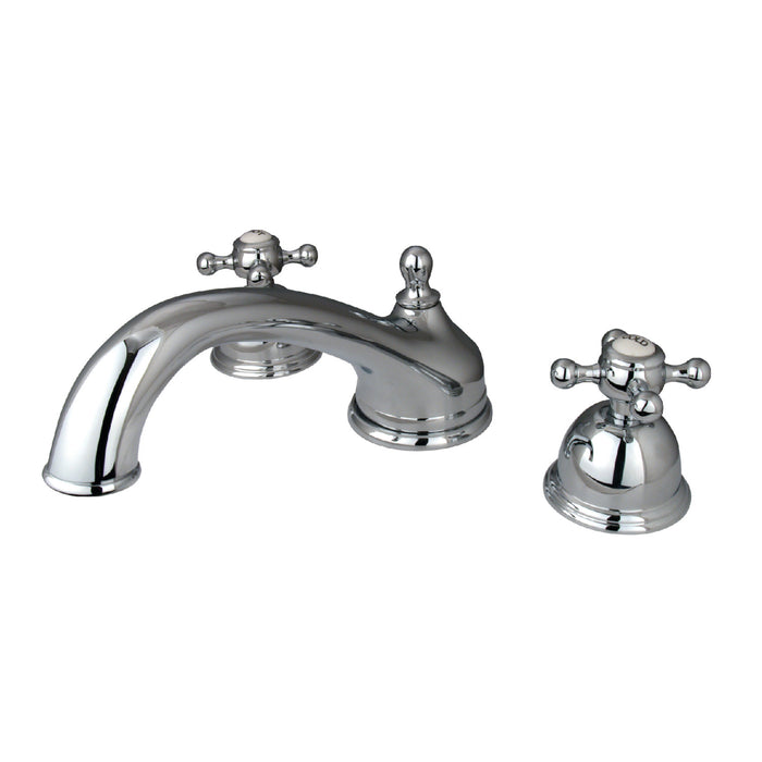 Kingston Heirloom KS3351BX - Vintage Two-Handle 3-Hole Deck Mount Roman Tub Faucet, Polished Chrome