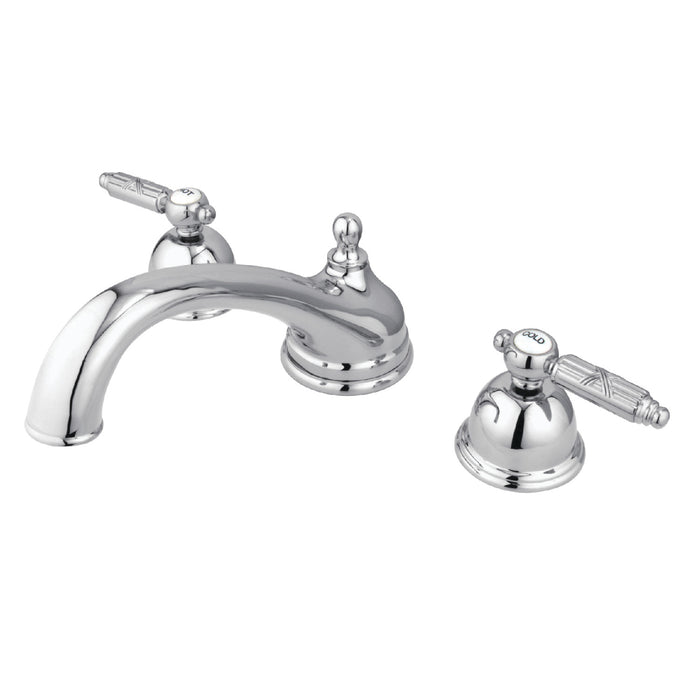 Kingston Heirloom KS3351GL - Georgian Two-Handle 3-Hole Deck Mount Roman Tub Faucet, Polished Chrome