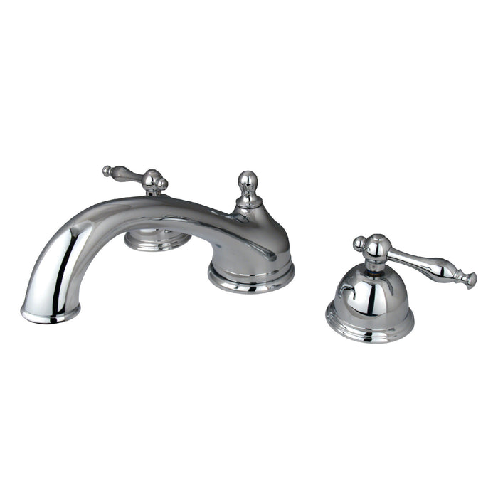 Kingston Heirloom KS3351NL - Vintage Two-Handle 3-Hole Deck Mount Roman Tub Faucet, Polished Chrome