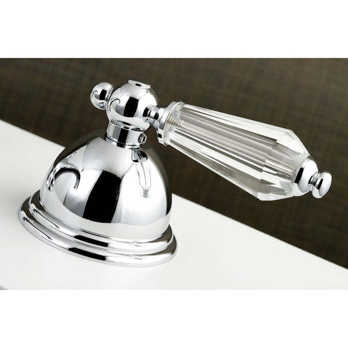 Kingston Heirloom KS3351WLL - Wilshire Two-Handle 3-Hole Deck Mount Roman Tub Faucet, Polished Chrome