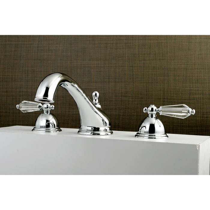 Kingston Heirloom KS3351WLL - Wilshire Two-Handle 3-Hole Deck Mount Roman Tub Faucet, Polished Chrome