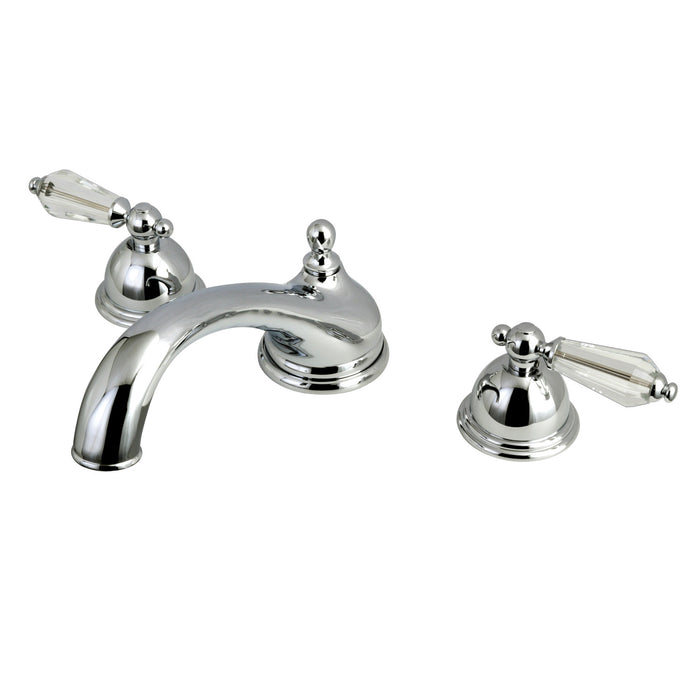 Kingston Heirloom KS3351WLL - Wilshire Two-Handle 3-Hole Deck Mount Roman Tub Faucet, Polished Chrome