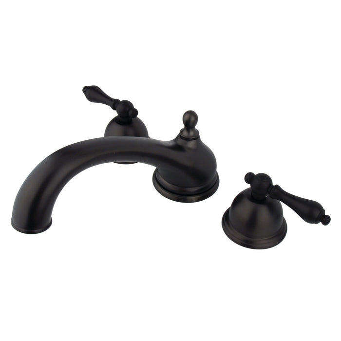 Kingston Heirloom KS3355AL - Vintage Two-Handle 3-Hole Deck Mount Roman Tub Faucet, Oil Rubbed Bronze