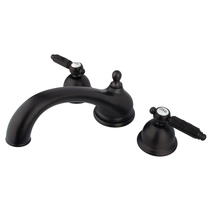 Kingston Heirloom KS3355GL - Georgian Two-Handle 3-Hole Deck Mount Roman Tub Faucet, Oil Rubbed Bronze