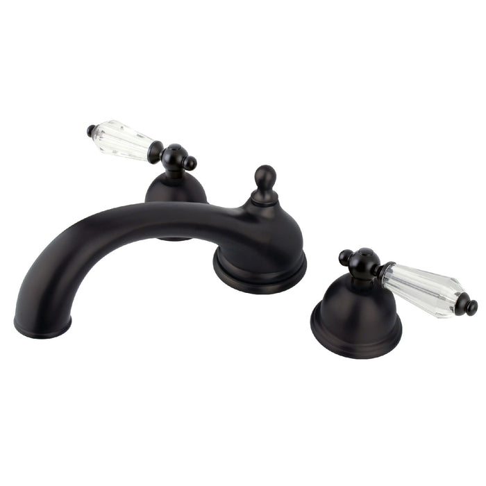 Kingston Heirloom KS3355WLL - Wilshire Two-Handle 3-Hole Deck Mount Roman Tub Faucet, Oil Rubbed Bronze
